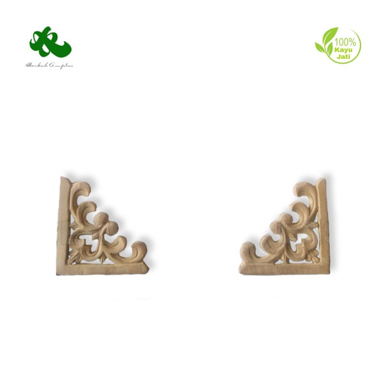 Ukiran Tempel Sudut Sepasang