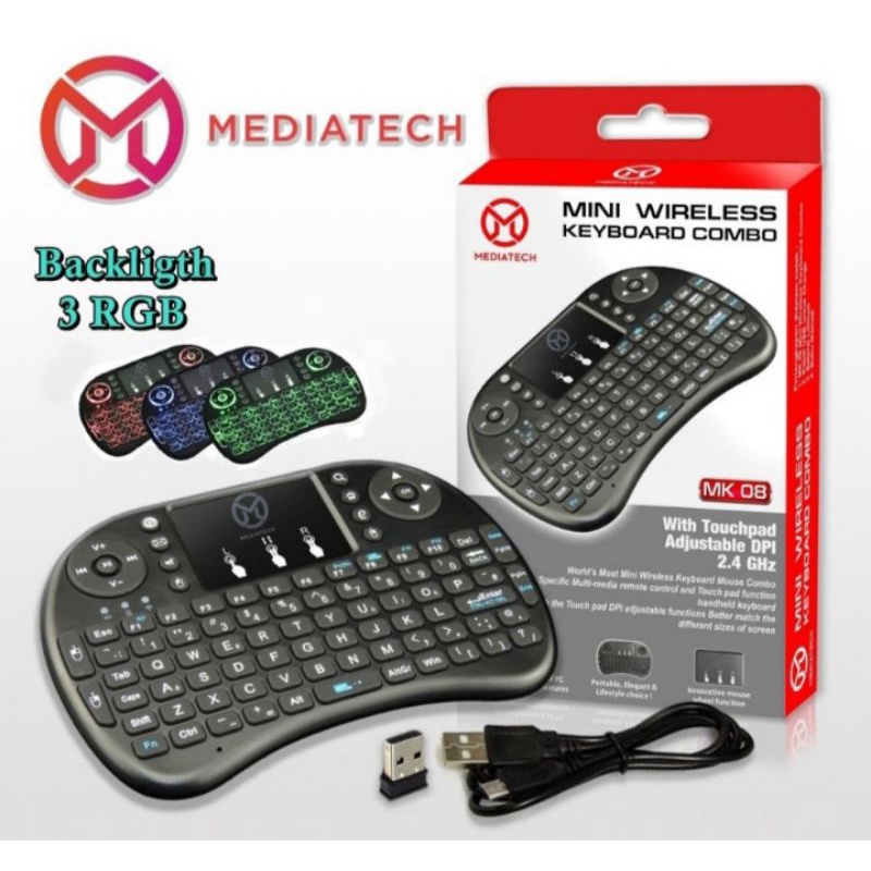 mini keyboard wireless toch pad  2,4G mediatech Mk 01