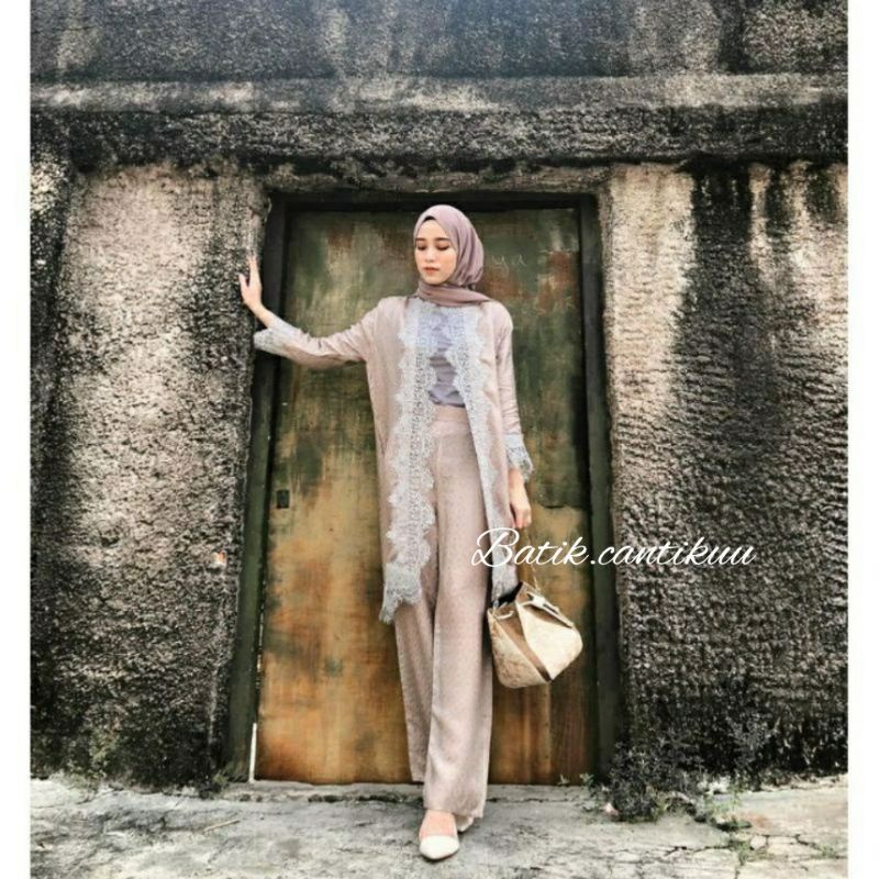 SET OUTER NAGITA KULOT/ LILIT VISCOS (BAHAN VISCOS POLOS)