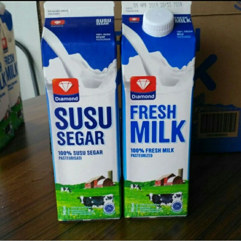 Jual Susu Fresh Milk Diamond Pasteurisasi 946 Ml | Shopee Indonesia