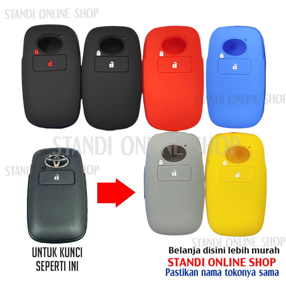 Silikon Remote Cover Sarung Kunci SmartKey Toyota Raize New Veloz