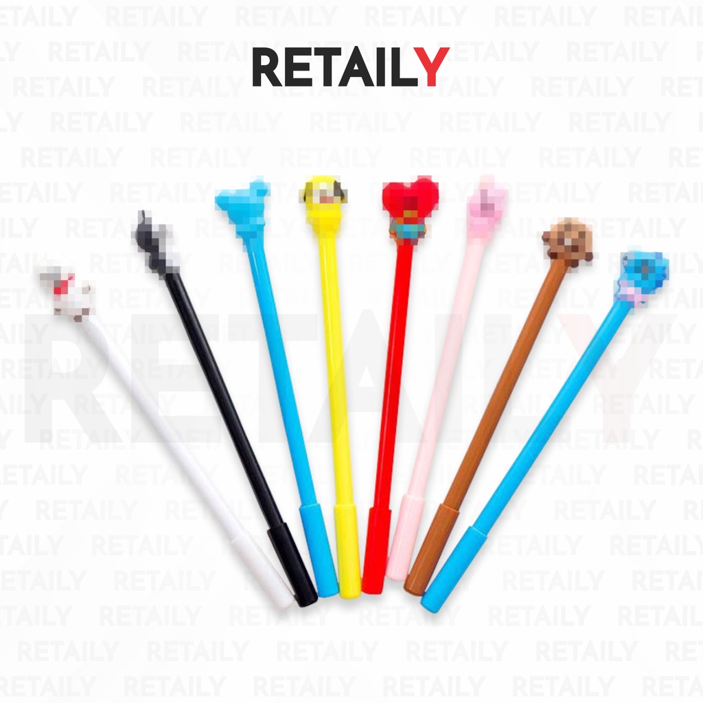 Retaily Pena Karakter Pulpen Warna 0.5mm Balpoin