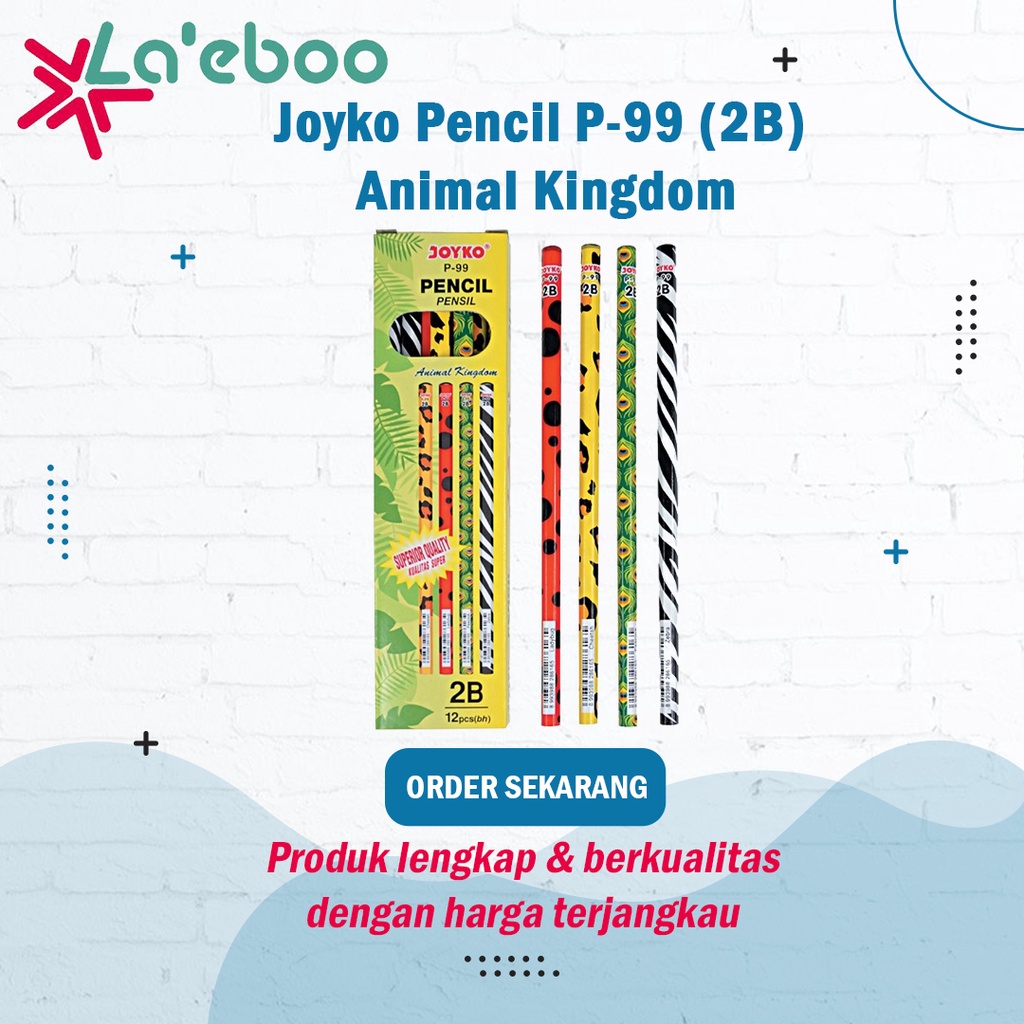 

Pensil Joyko 2B Motif Hewan/Buah-buahan | Joyko Pencil P-99/P-109