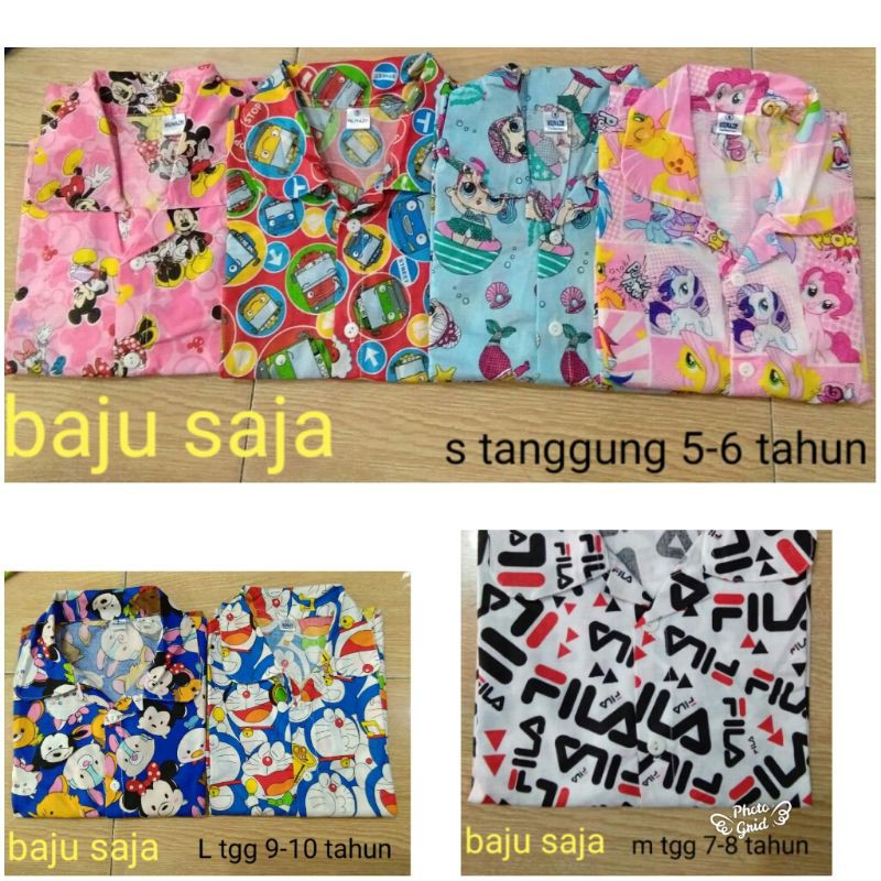 SALE PIYAMA LAYAK PAKAI TANGGUNG 6-12 TAHUN