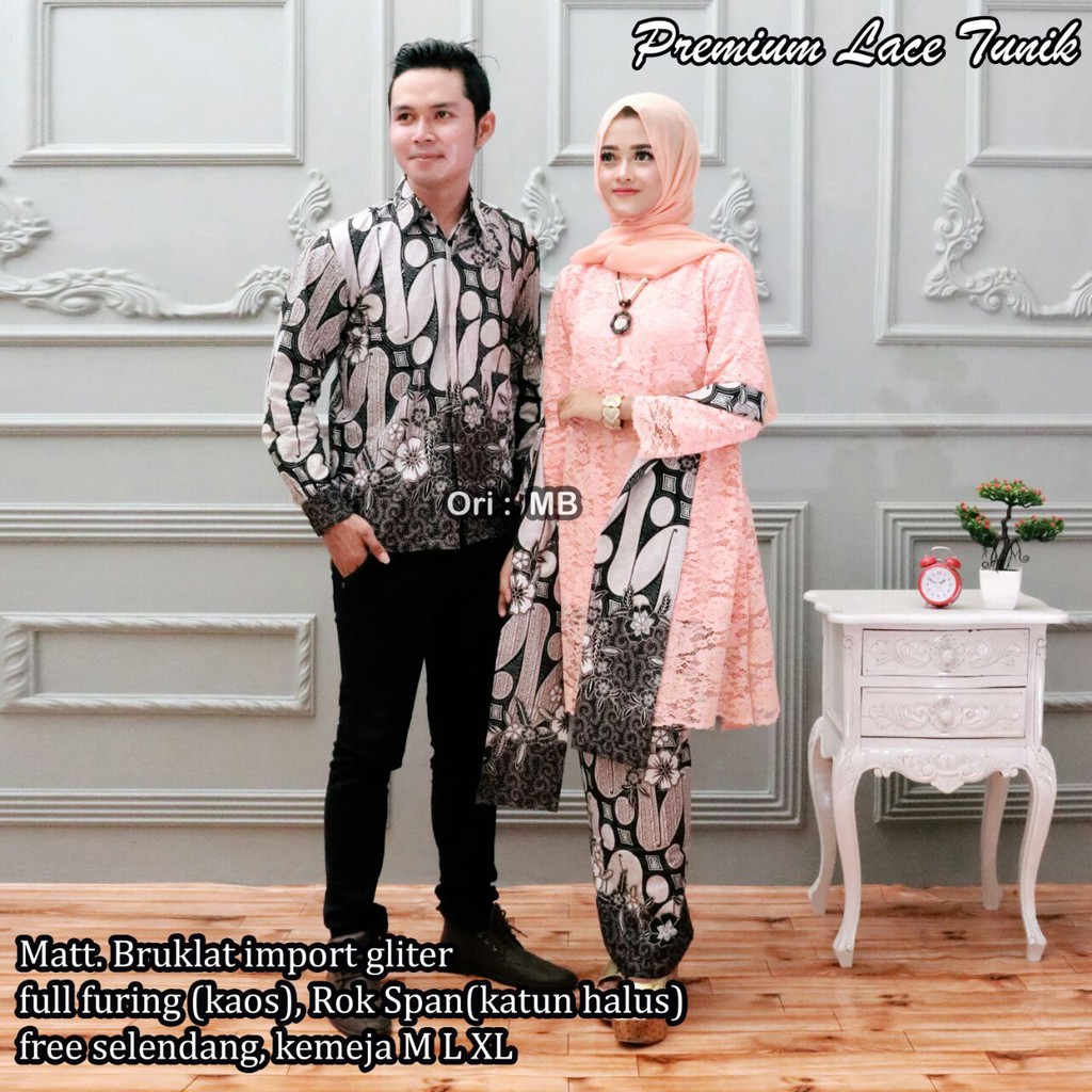 GROSIR BATIK COUPLE PREMIUM LACE TUNIK