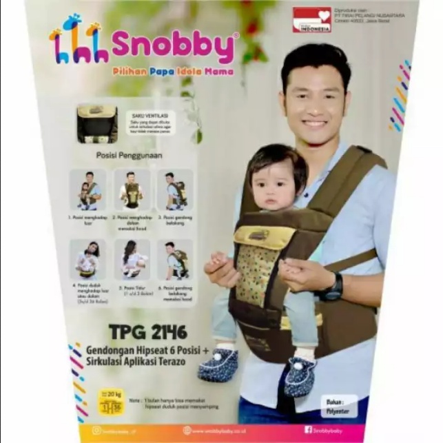 GEND72 SNOBBY GENDONGAN HIPSEAT 6 POSISI