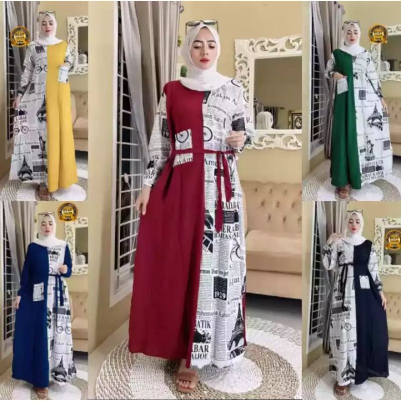 TERBARU Gamis Koran | HomeDress Koran | Dress Kekinian | Daster Koran