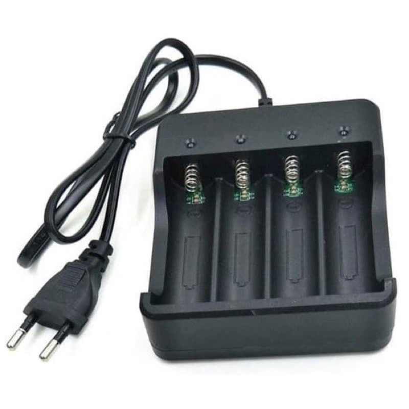 PENGECAS CHARGER CHARGE CAS CASAN BATERAI 18650 BESAR 4 SLOT BUAT CAS BATERAI SENTER
