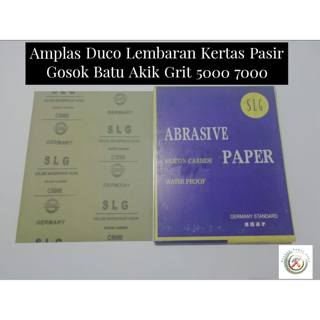 amplas Duco lembaran kertas grit 5000 / amplas batu akik