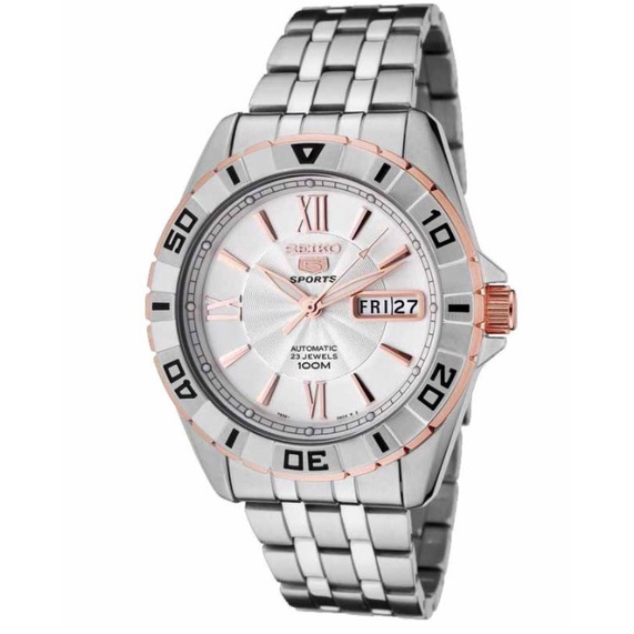 Seiko 5 SNZH84 Full Silver Rose Gold