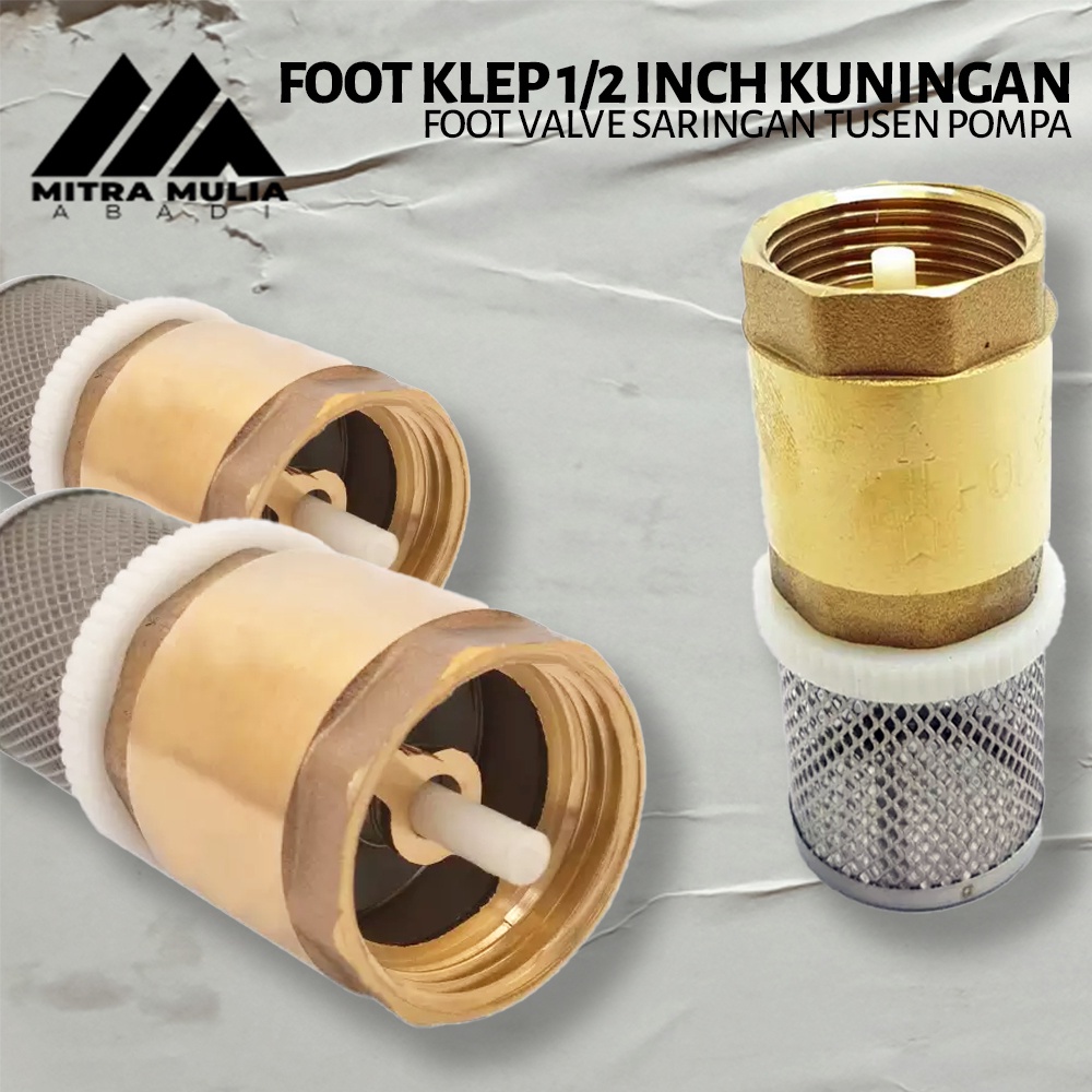 Saringan Tusen Pompa/Foot Klep 1/2 Inci Kuningan l Foot Valve