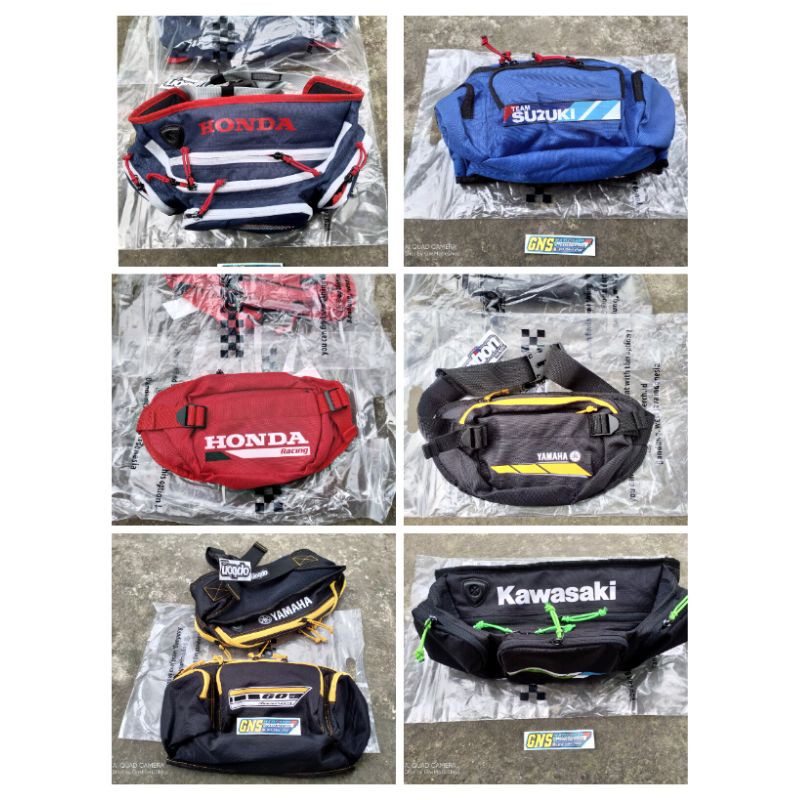 waistbag Yamaha original optionmerch / waistbag optionmerch / tas slempang / waistbag Honda kawasaki