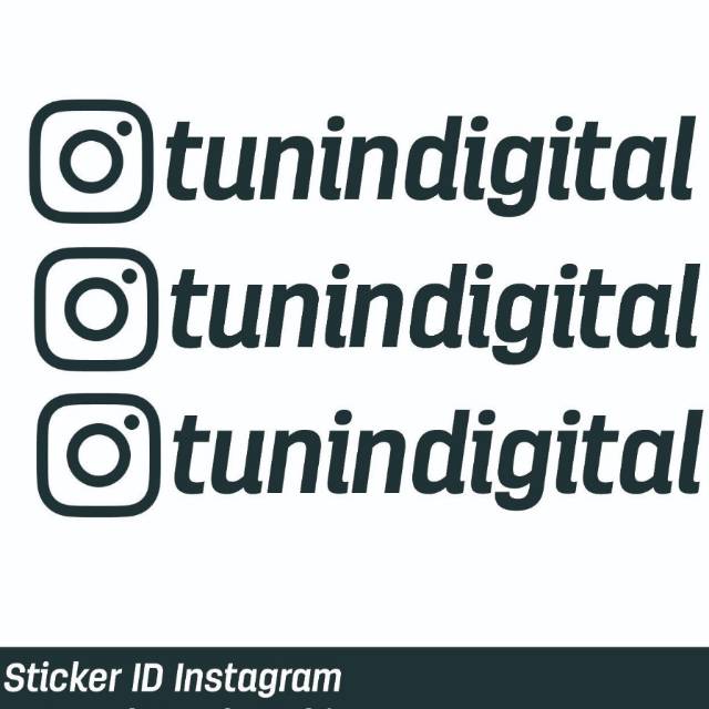 

Sticker cutting ID instagram 10 x 2 cm