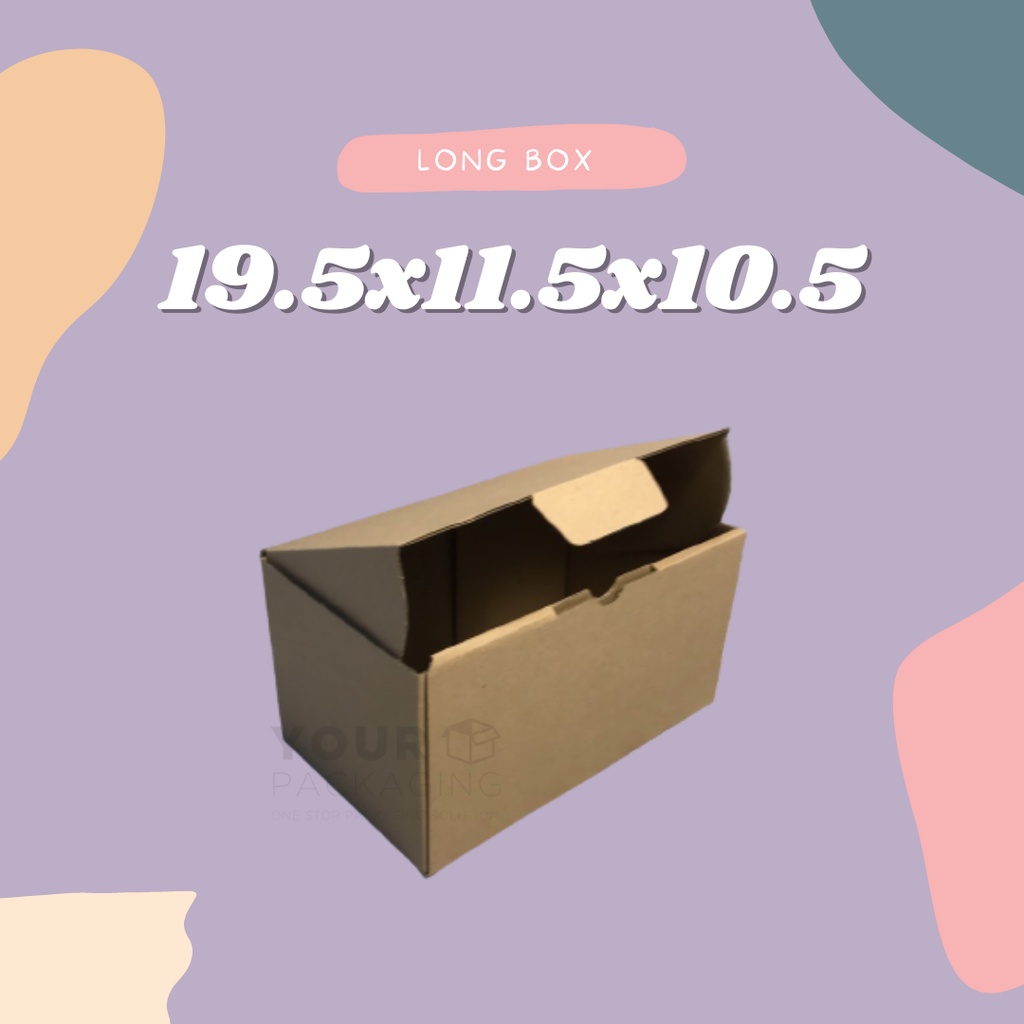 

LONG BOX 19.5x11.5x10.5 / KARDUS BOX TERMURAH / DUS PANJANG // DUS CORRUGATED E-FLUTE / KEMASAN DUS OLSHOP / DUS BROWNIES