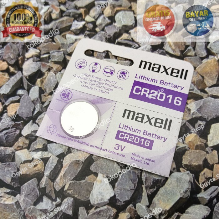 COD Baterai Remot Mobil Toyota AGYA Daihatsu AYLA Maxell CR2016 Original KADO TERBARU