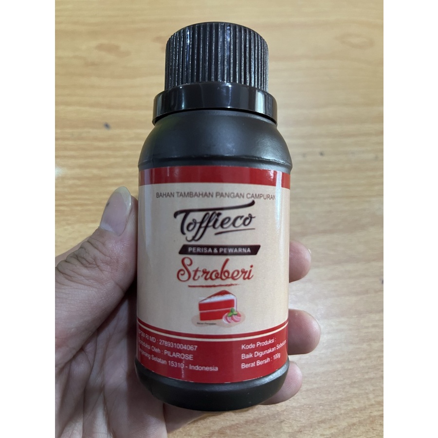 

Toffieco Pasta Stroberi Strawberry 100gr perisa paste Flavor