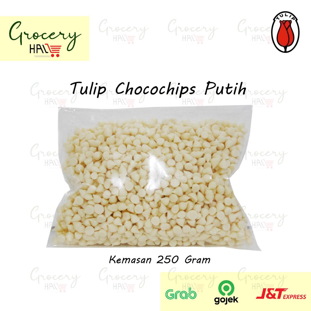 

TULIP WHITE CHIPS / CHOCO CHIPS PUTIH KEMASAN 250 GRAM ( WHITECHIPS )