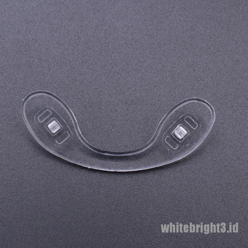 &lt; White3 &gt; 2 / 5PCS Bantalan Hidung Kacamata Bahan Silikon Nyaman