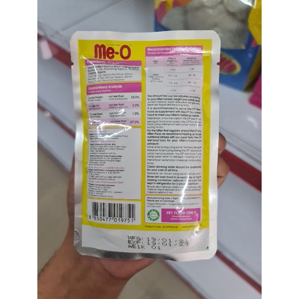 Makanan Basah Meo Pouch 85 Gram