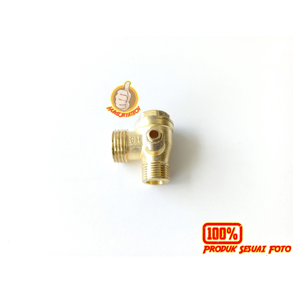 Tee Valve Kompresor Tipe D / Check Valve Kompresor / One Way Check Valve