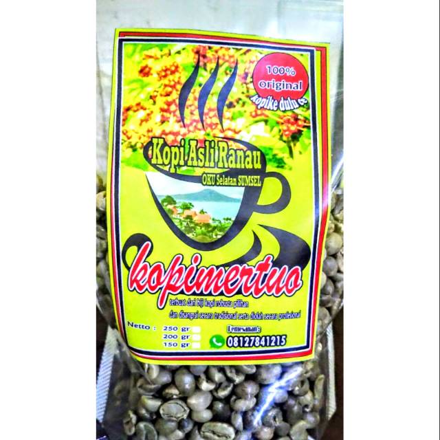 Biji kopi robusta mentah