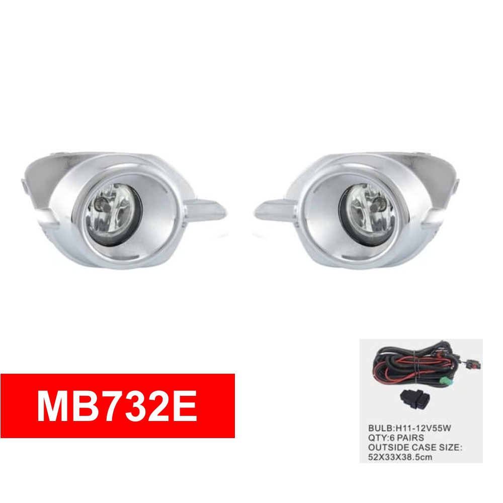 FOGLAMP / LAMPU KABUT DLAA MB732 E CHROME PAJERO SPORT 2014