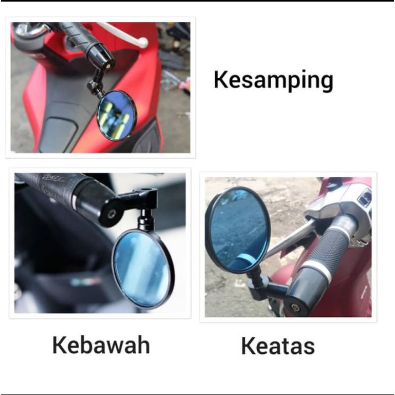 Spion jalu bulat bar end PNP FAZZIO Scoopy Aerox Nmax Xmax Lexi Genio Beat Vario