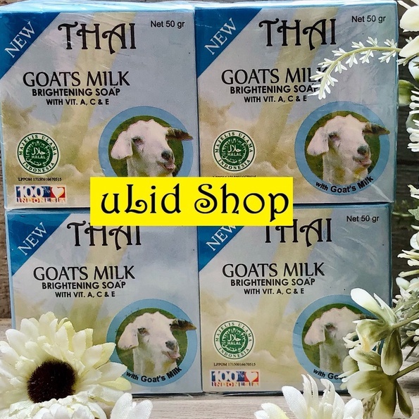 SABUN SUSU KAMBING SABUN THAI GOATS MILK 50gr PAKET 6 PCS MURAH HARGA GROSIR BISA BAYAR DI TEMPAT UL