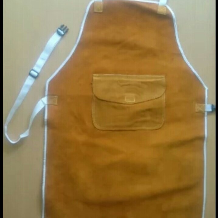 YUTAKA WELDING APRON Warna TAN/apron dada kulit tan