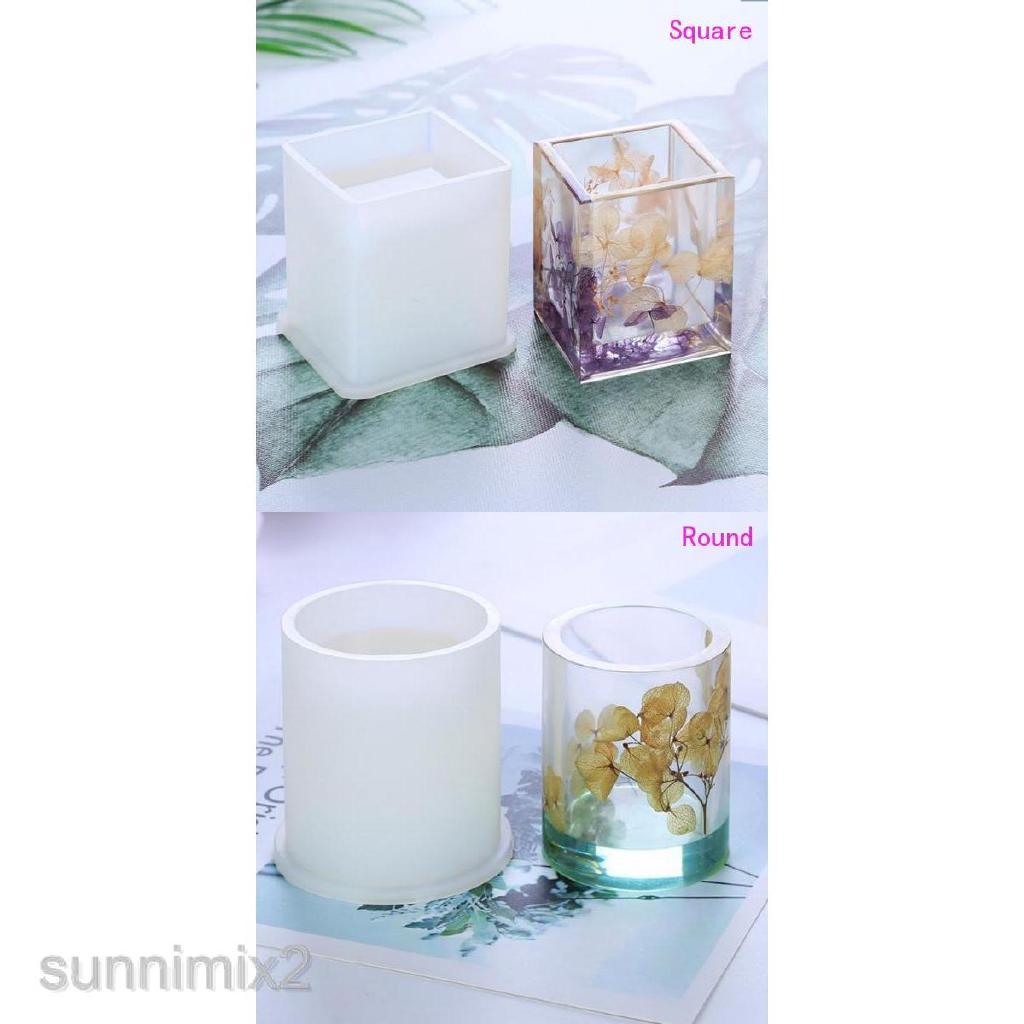 Silikon cetakan Resin DIY kerajinan dekoratif sikat pot Silikon cetakan Resin DIY kerajinan dekoratif sikat pot