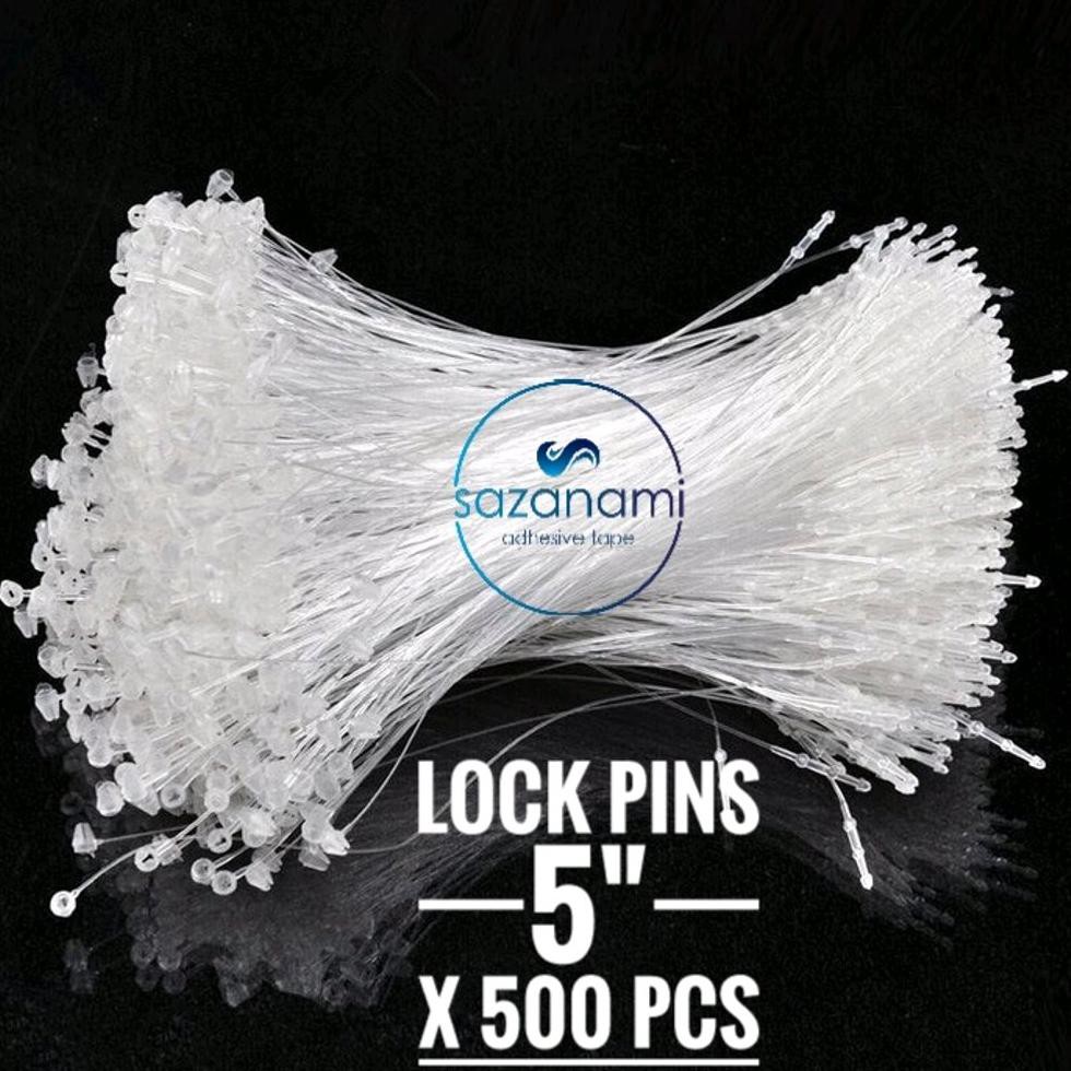 

TERMURAH x500 Pcs LOCK PINS LOOP PINS TALI HANG TAG 5 INCH