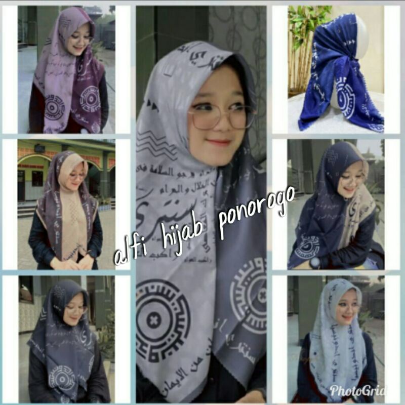 Hijab jilbab santri segi empat arabic man ana versi 2 hijab voal premium