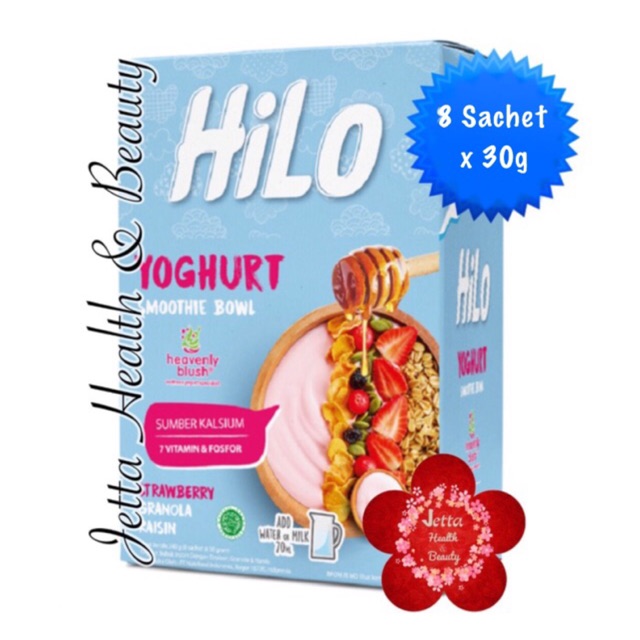 

NEW HiLo Yogurt Smoothie Bowl Heavenly Blush Strawberry 8s x 30g