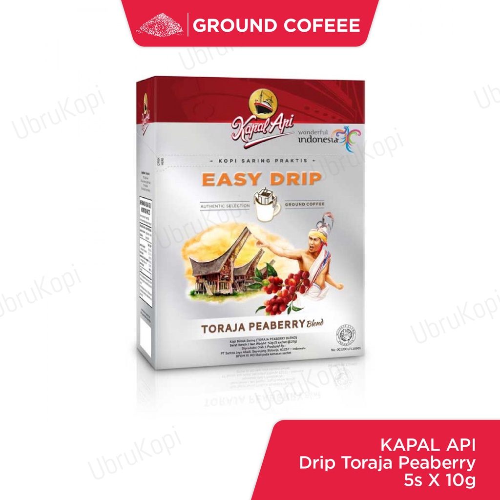 

Kapal Api Kopi Drip Toraja Peaberry (5pcs / 10gr)