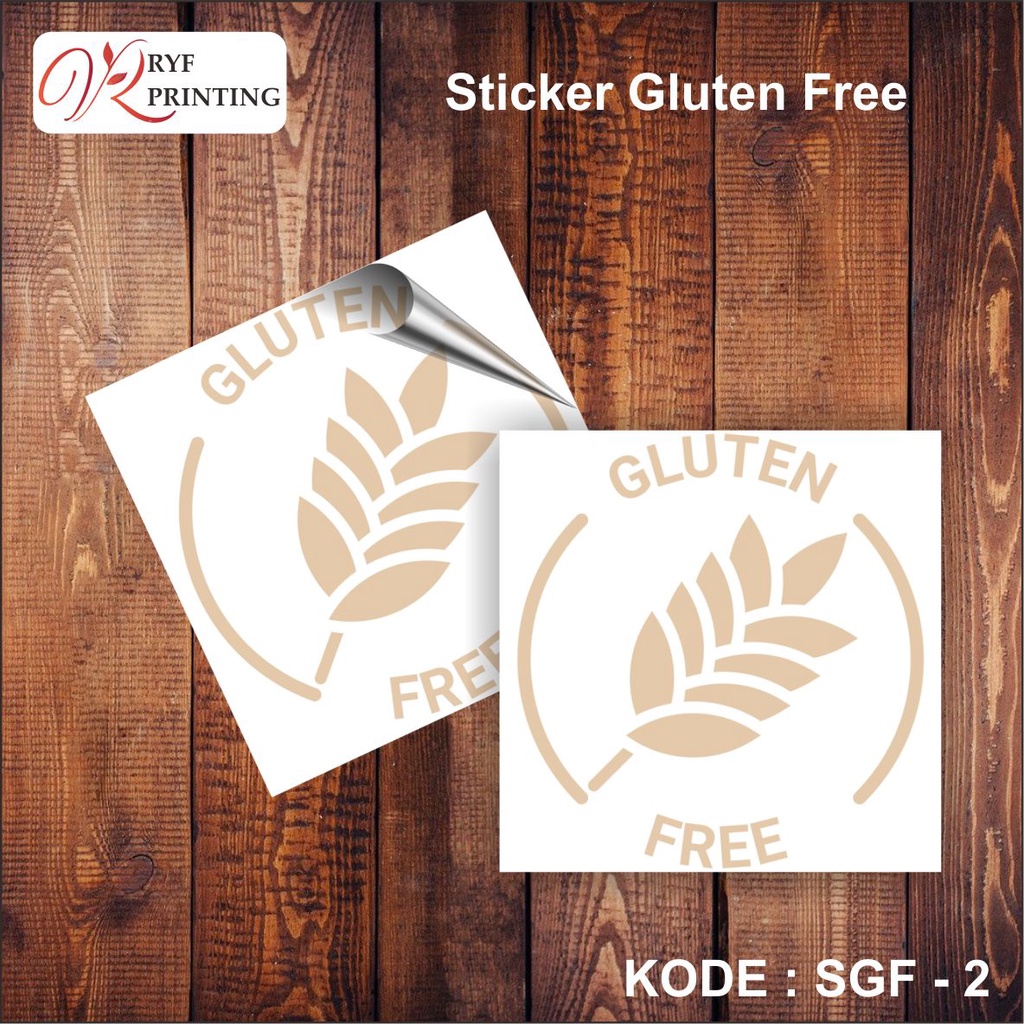 

STICKER GLUTEN FREE - STICKER TRANSPARAN