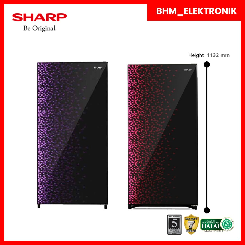 KULKAS SHARP SJX-165 MG LEMARI ES 1 PINTU SJX165MG SHINE/KULKAS SHARP 1PINTU