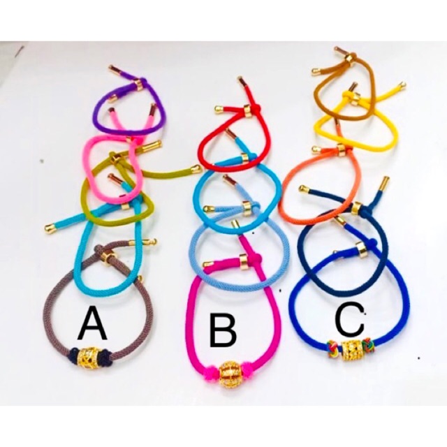 Gelang tangan wanita/ gelang rajut/ gelang lapis emas