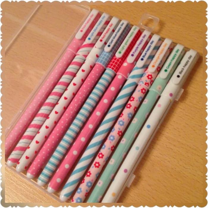 

Watercolor Pen Gel Ballpoint Pen Set isi 10pcs