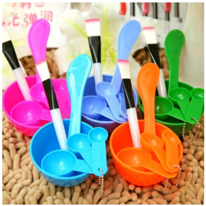 MANGKOK MASKER SET SPATULA KUAS SENDOK