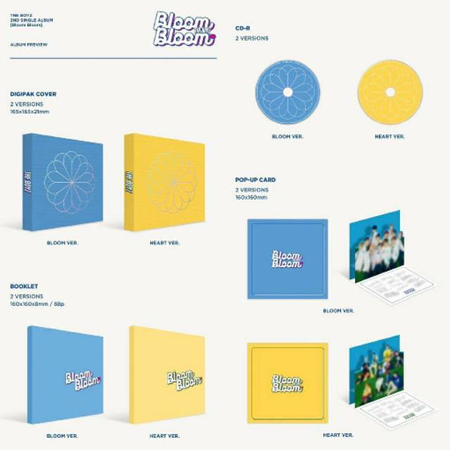 Po The Boyz 2nd Single Album Bloom Bloom Shopee Indonesia