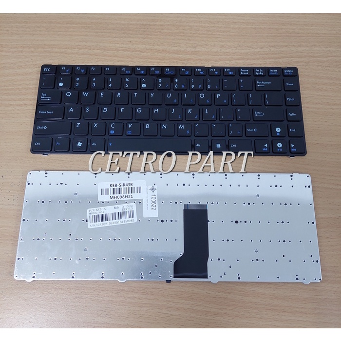 Keyboard Laptop Asus A42j K42 K42D K42J K42F X44 X44H A42 Frame- BERGARANSI