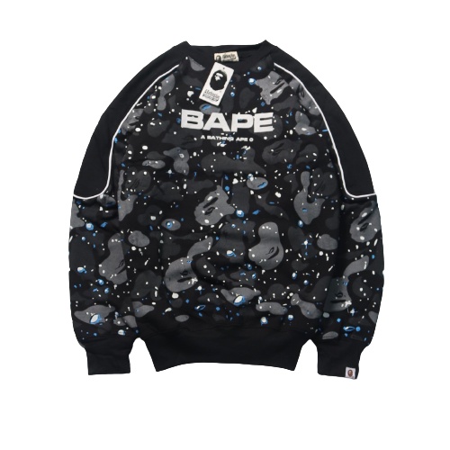 Jaket Sweater Crewneck BP SPACE CAMO  – Black Edition Fashion Trendy Casual Pria Good Brand Quality