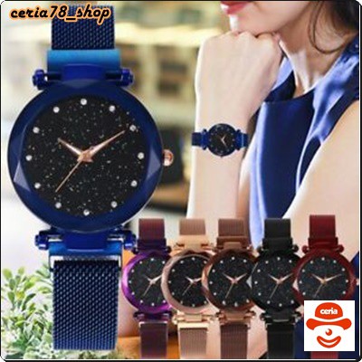Jam Tangan Rantai Magnet / Jam Tangan Wanita Rantai Magnet