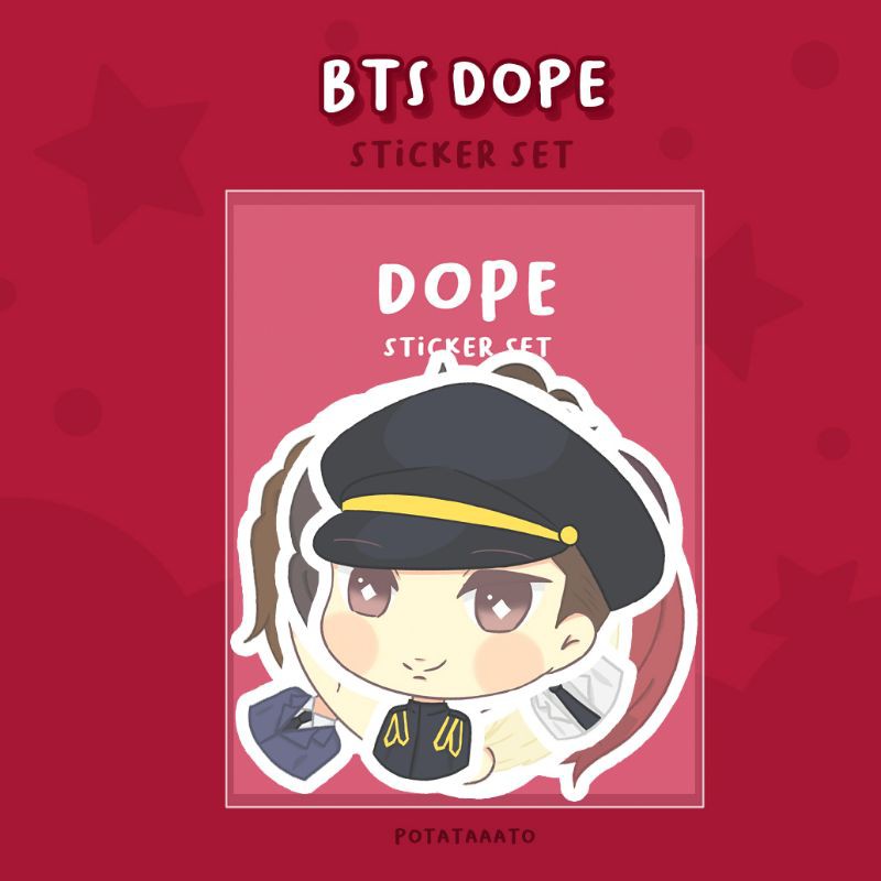 

BTS DOPE Sticker Set