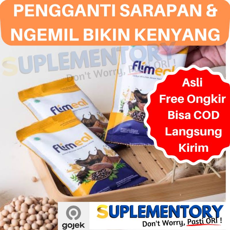 

PROMO Flimeal Flimty Meal Pengganti Sarapan Makanan Diet Low Sugar Sachet dan Box Flim flimmeal