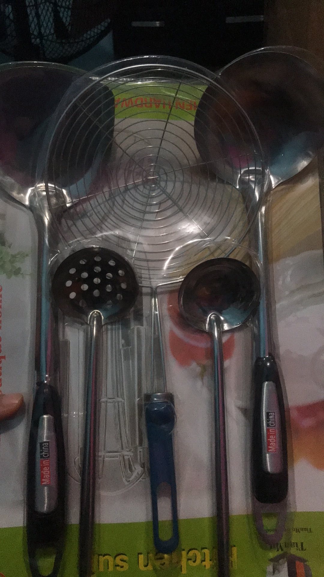 Bos215 Peralatan Dapur Set Spatula 5pcs Alat Dapur Stainless