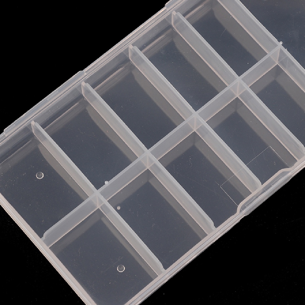 [OOID] 10/11Grids Nail Art Rhinestones Gem Accessories Empty Container Storage Case Box ID