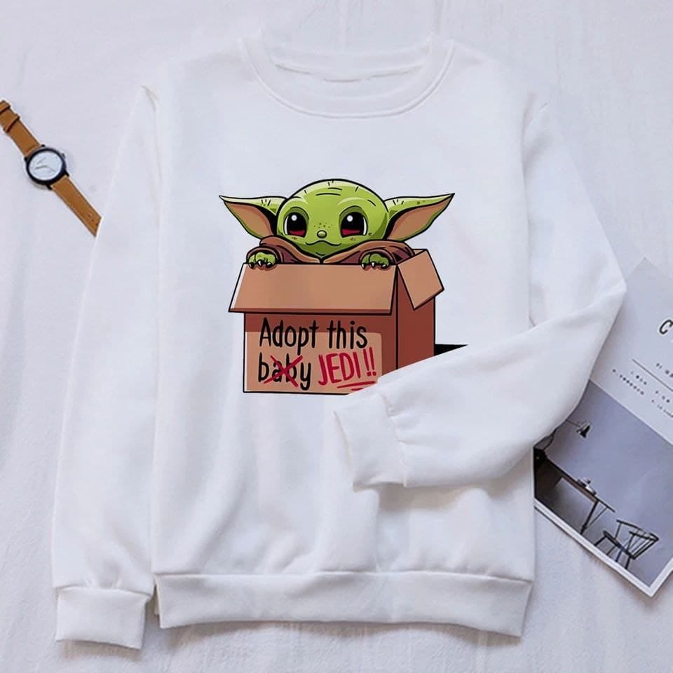 SWEATER WANITA BABY YODA - ATASAN LUCU KEKINIAN PREMIUM