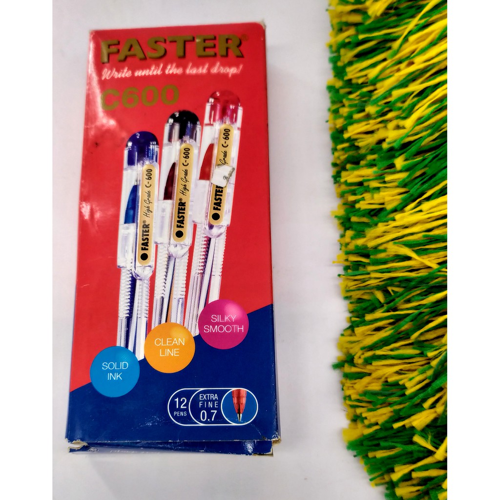 

Pulpen/Ballpoint Faster C-600 Tinta Hitam