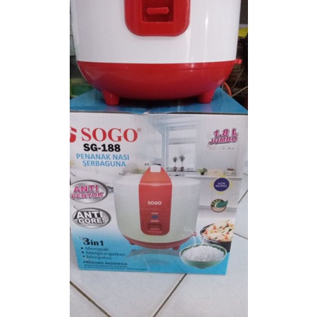 Magic com/rice cooker Sogo 1.8 liter